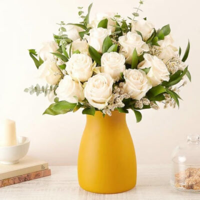 Bouquet Blanches Roses