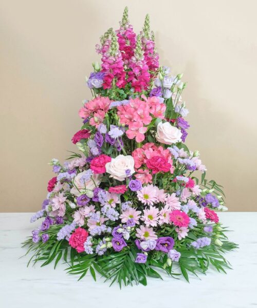 Souffle sacré rose - Livraison de fleurs deuil - Interflora