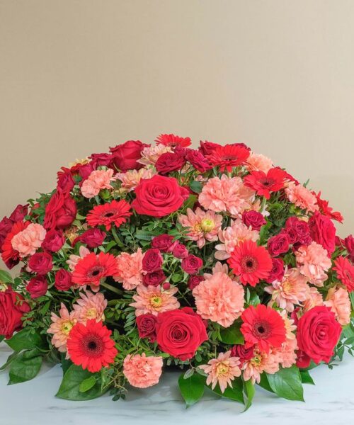 Temps infini rouge - Livraison de fleurs deuil - Interflora